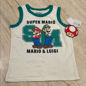 NEW 🆕 Nintendo Super Mario Kids Tank Top size 6